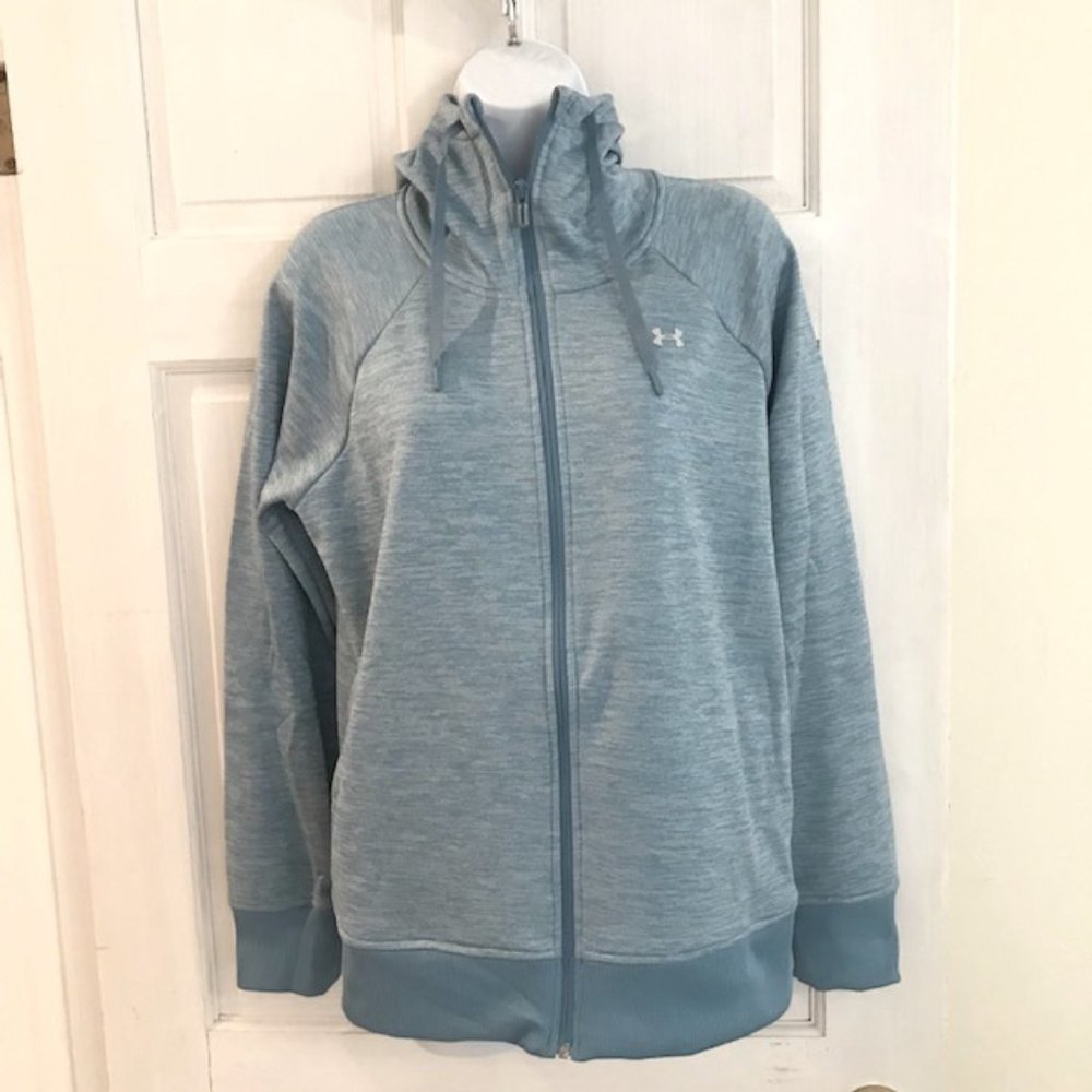 Under Armour Light Blue Hoodie with Full Zip